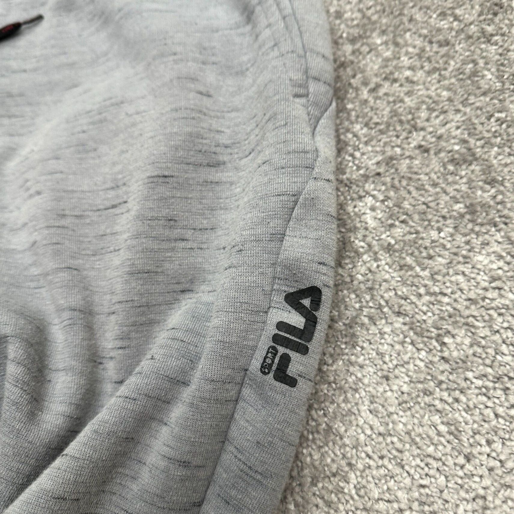 Fila FILA Sport Sweatpants Mens Large Gray Drawstring Tapered Active 32x28.5 Men's Pant Regular Fit Size US 33 - 3 Thumbnail