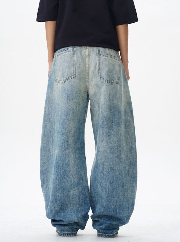 Vintage Gradient high-street American baggy cutaway jeans for men Size US 32 / EU 48 - 4 Thumbnail