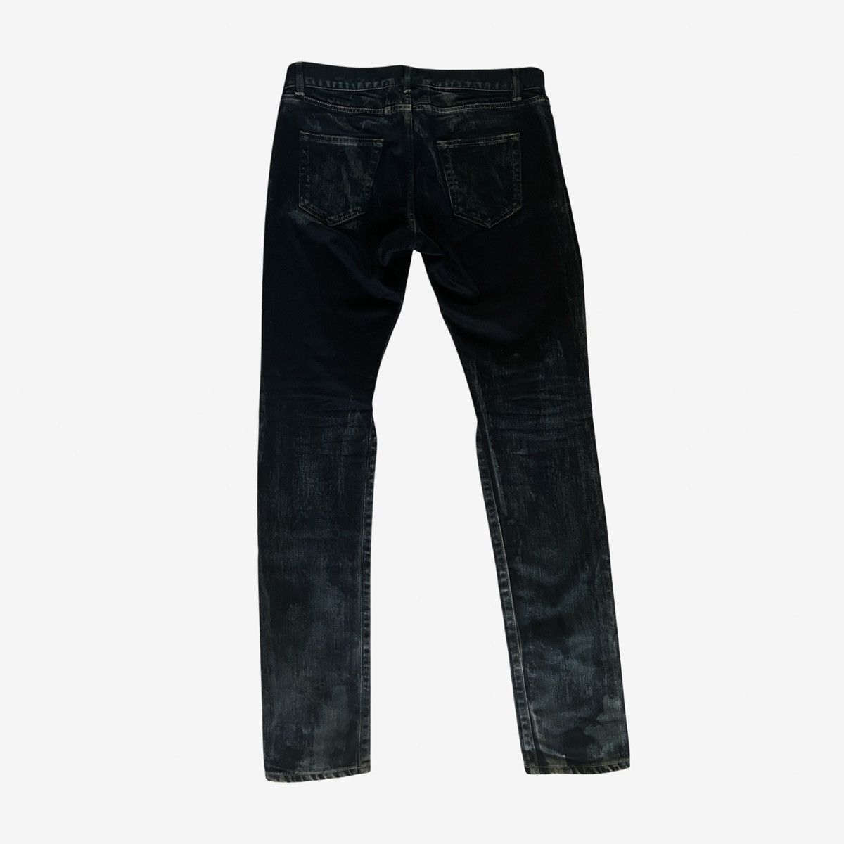 Hedi Slimane × Saint Laurent Paris *RARE* Saint Laurent Paris DO2 AW14 Bleached Ripped Denim Size US 31 - 2 Thumbnail