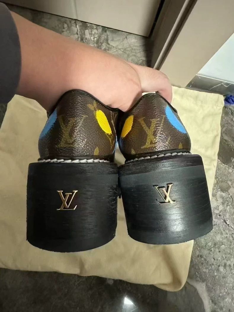 Louis Vuitton Louis Vuitton Yayoi Kusama co-branded presbyopic loafers s Size US 5.5 / IT 35.5 - 2 Thumbnail