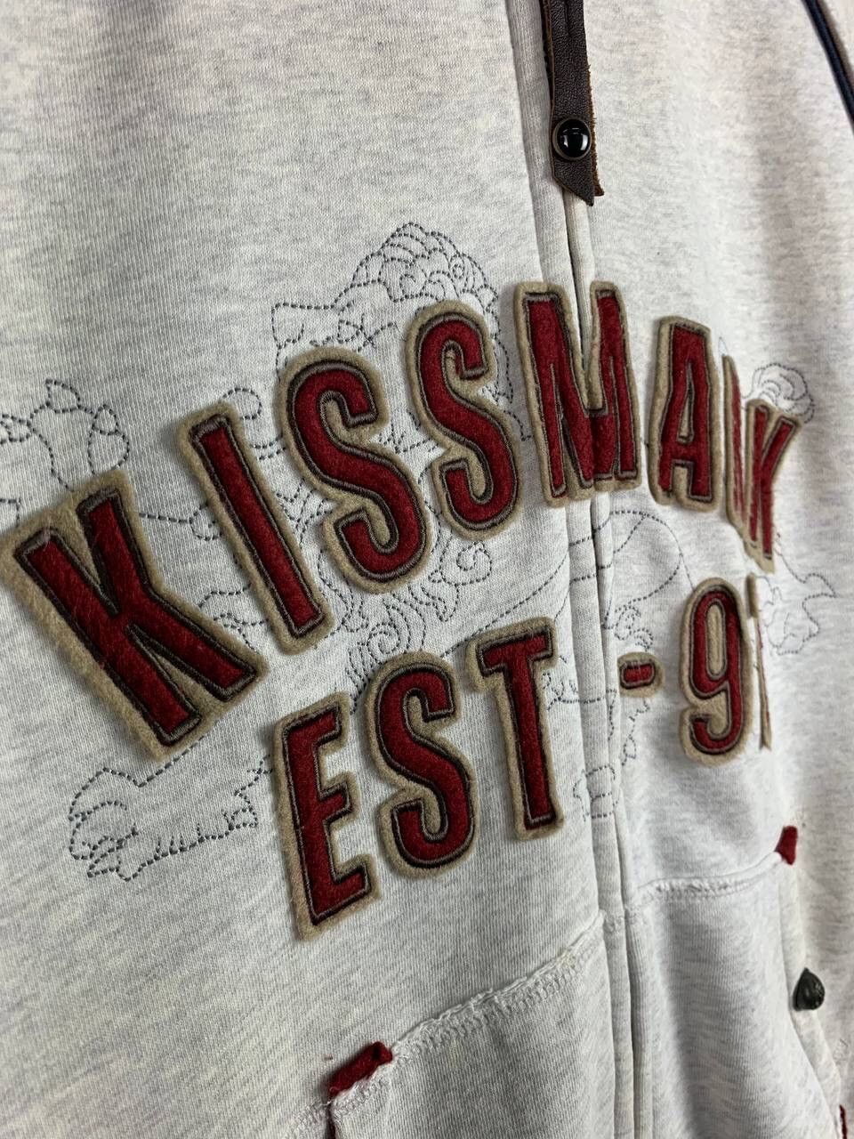 Japanese Brand Vintage Kissmark Hoodie Zipper Sweater Size US L / EU 52-54 / 3 - 4 Thumbnail