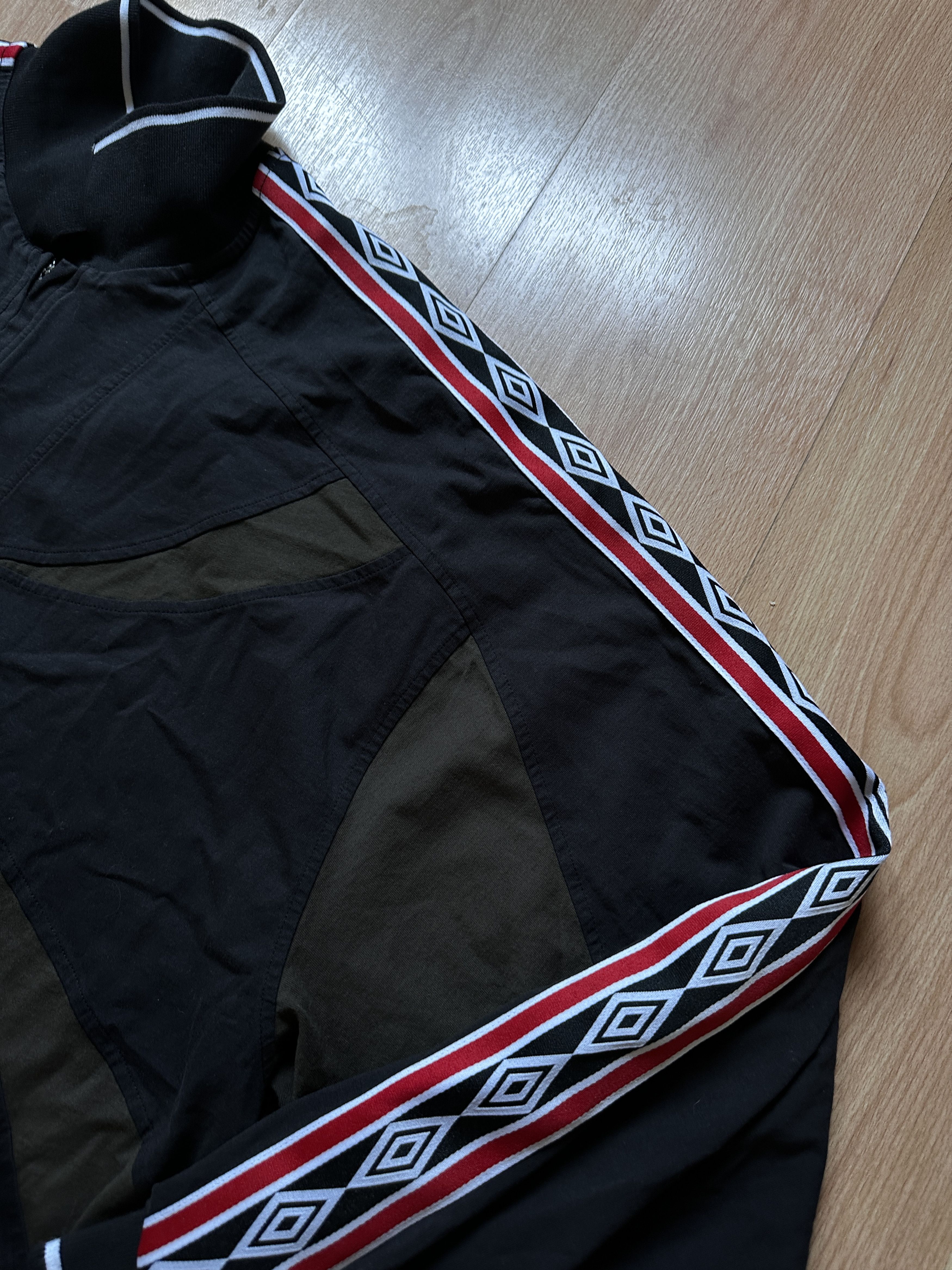 Umbro Slam Jam x Umbro Quarter-Zip Pullover Jersey – Black/Olive Size US L / EU 52-54 / 3 - 4 Thumbnail