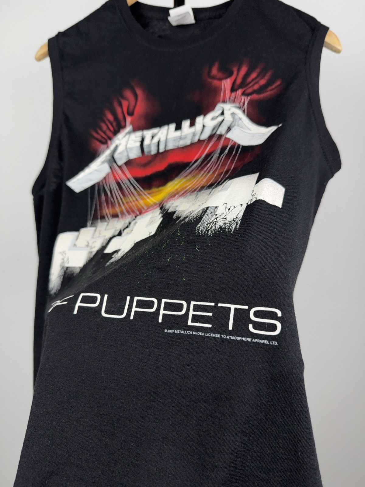 Band Tees × Metallica × Vintage 00s Vintage Metallica 2007 Master Of Puppets Sleeves Size US M / EU 48-50 / 2 - 4 Thumbnail