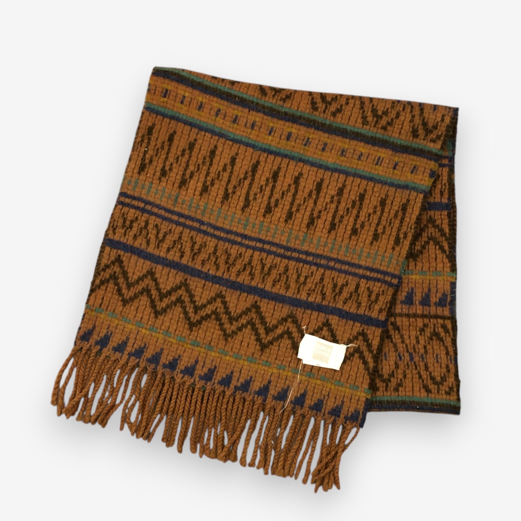 Enrico Coveri Vintage Enrico Coveri Scarf Muffler Wool Aztec Scarves Size ONE SIZE - 3 Thumbnail