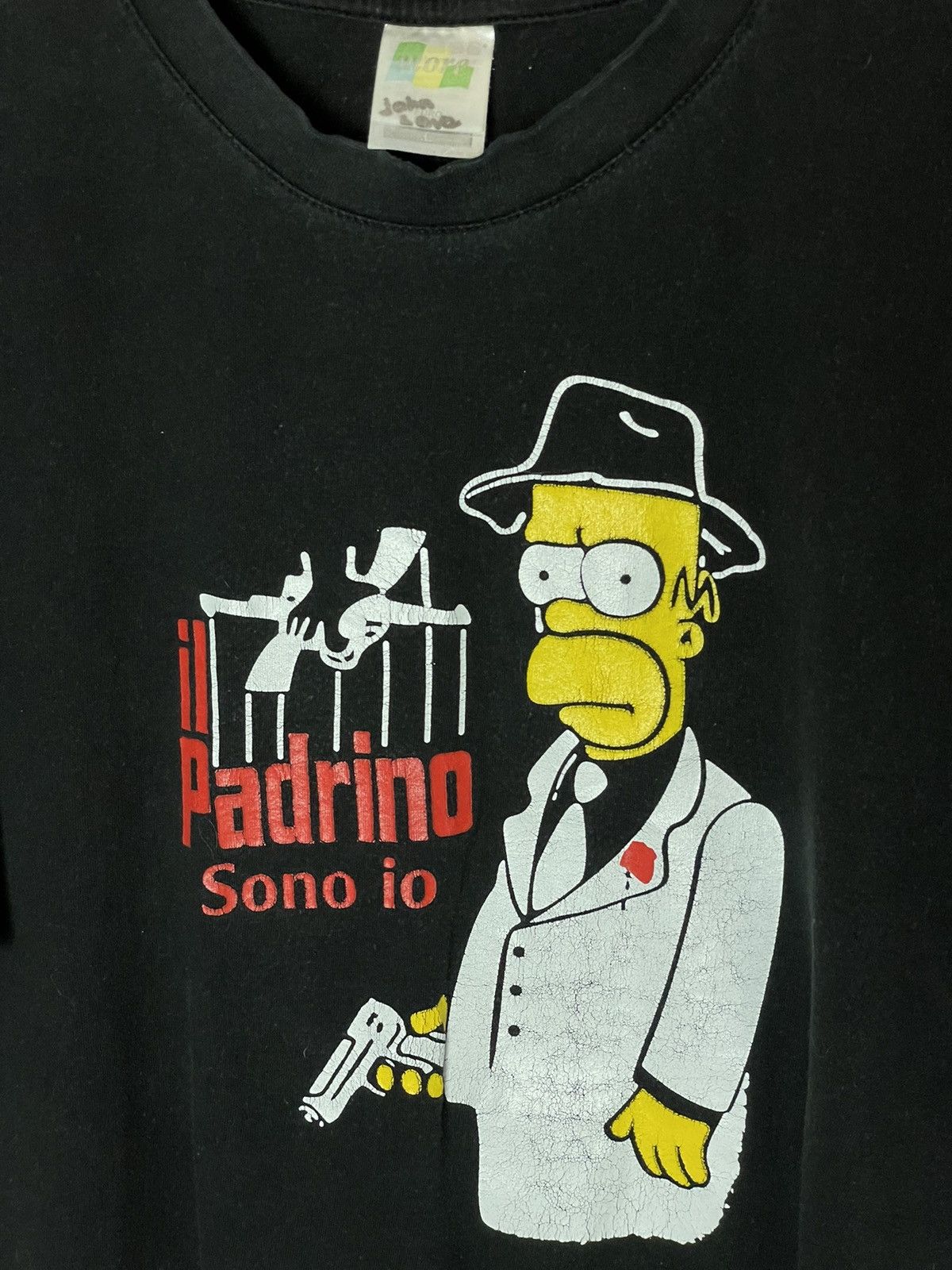 The Simpsons × Vintage Vintage The Simpsons Homer T-Shirt “Padrino” God Father Paro Size US L / EU 52-54 / 3 - 6 Thumbnail