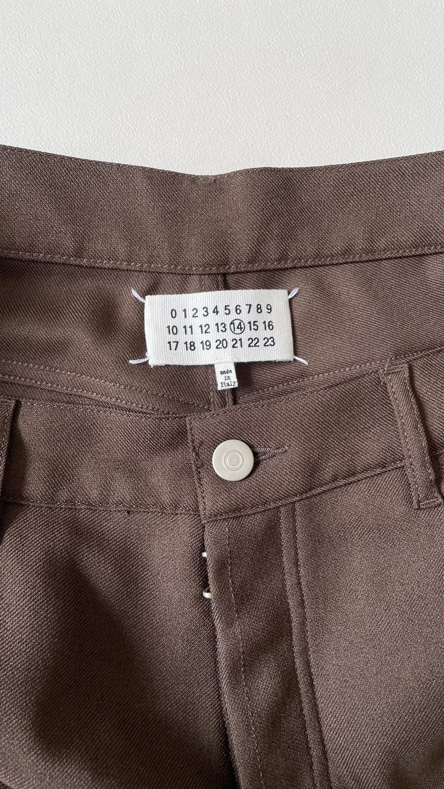 Maison Margiela A/W 18 Brown Tech Twill Trousers Size US 34 / EU 50 - 3 Thumbnail
