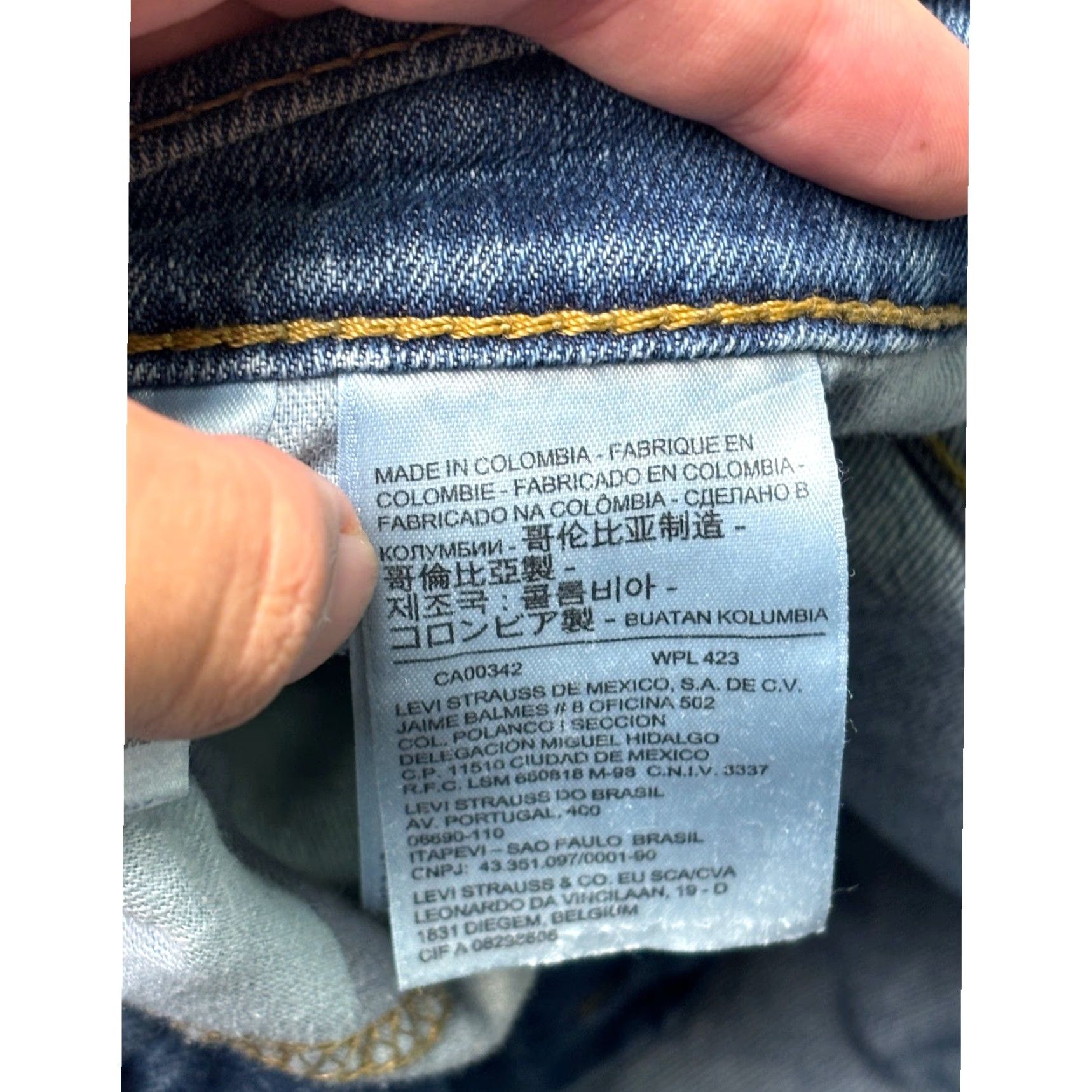 Denime Levi Strauss 505 Jeans Mens W32 L30 Blue Denim Straight Fit Pants Size US 32 / EU 48 - 5 Thumbnail