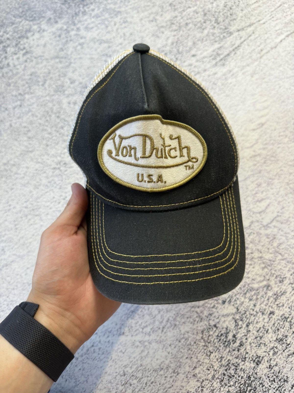 Von Dutch Vintage Von Dutch USA trucker cap hat Y2K Size ONE SIZE - 25 Thumbnail