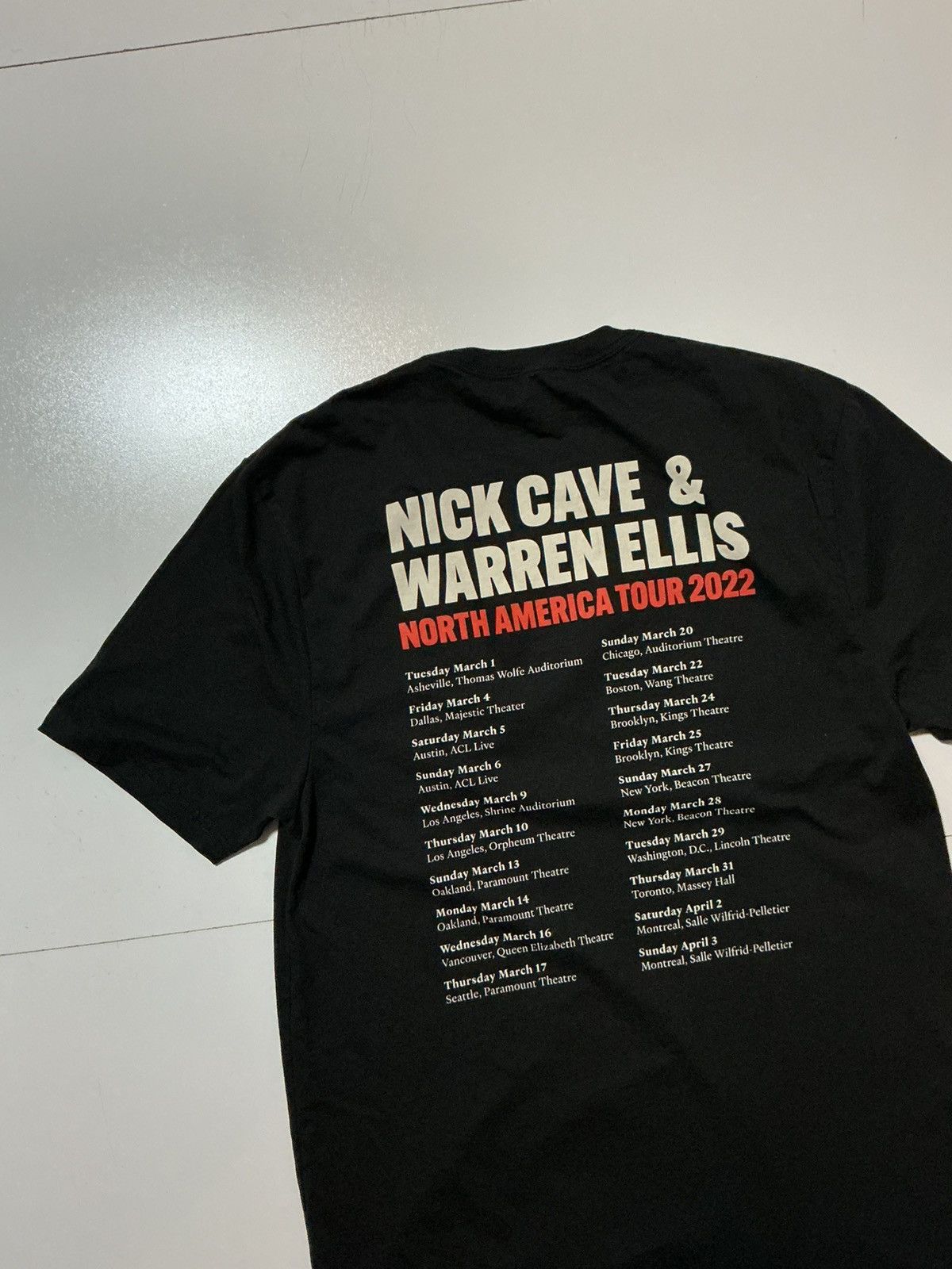 Band Tees Nick Cave & Warren Ellis Carnage Tour 2022 Official T-Shirt Size US S / EU 44-46 / 1 - 4 Thumbnail