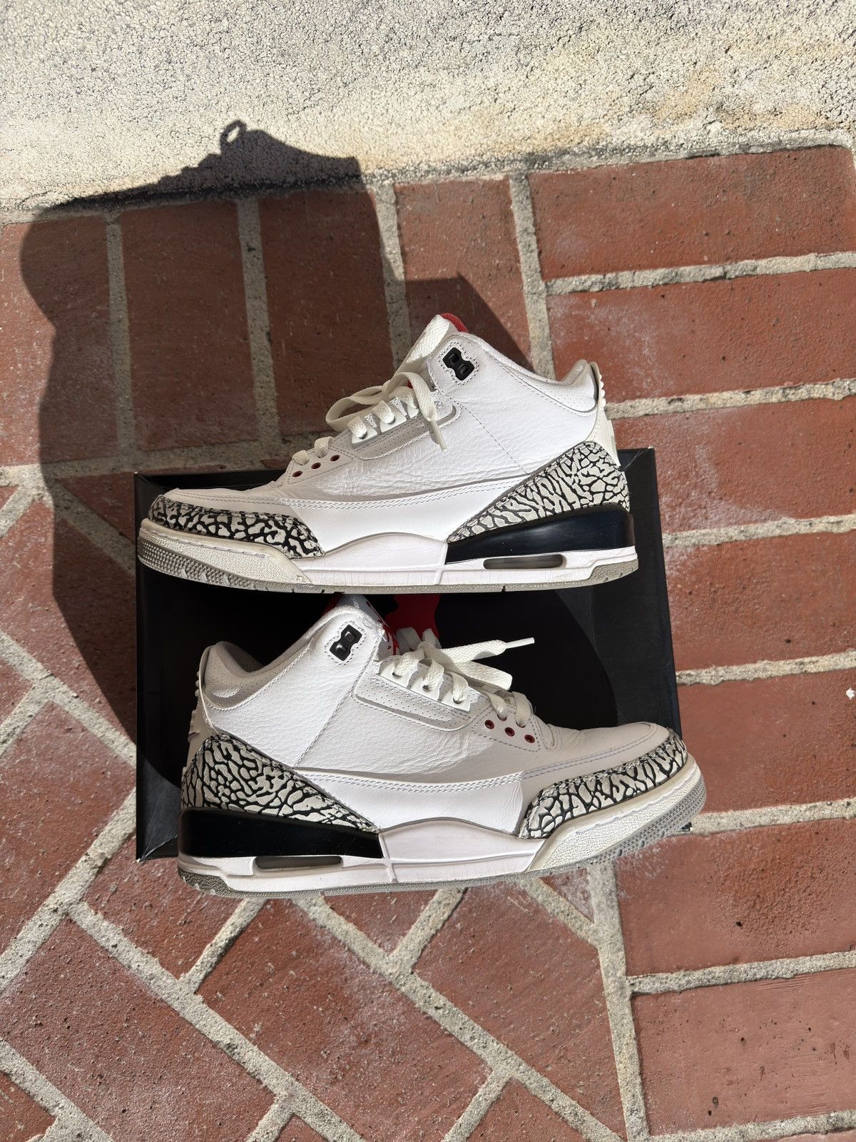 Nike Air Jordan 3 Retro White Cement '88 Dunk Contest (2013) Size US 9 / EU 42 - 2 Thumbnail