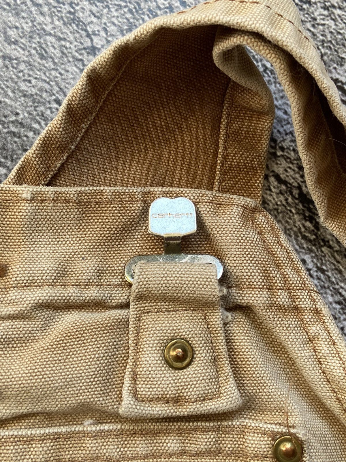 Carhartt × Vintage Vintage 80s Carhartt Archival Faded Distressed Overall Size US 40 / EU 56 - 8 Thumbnail