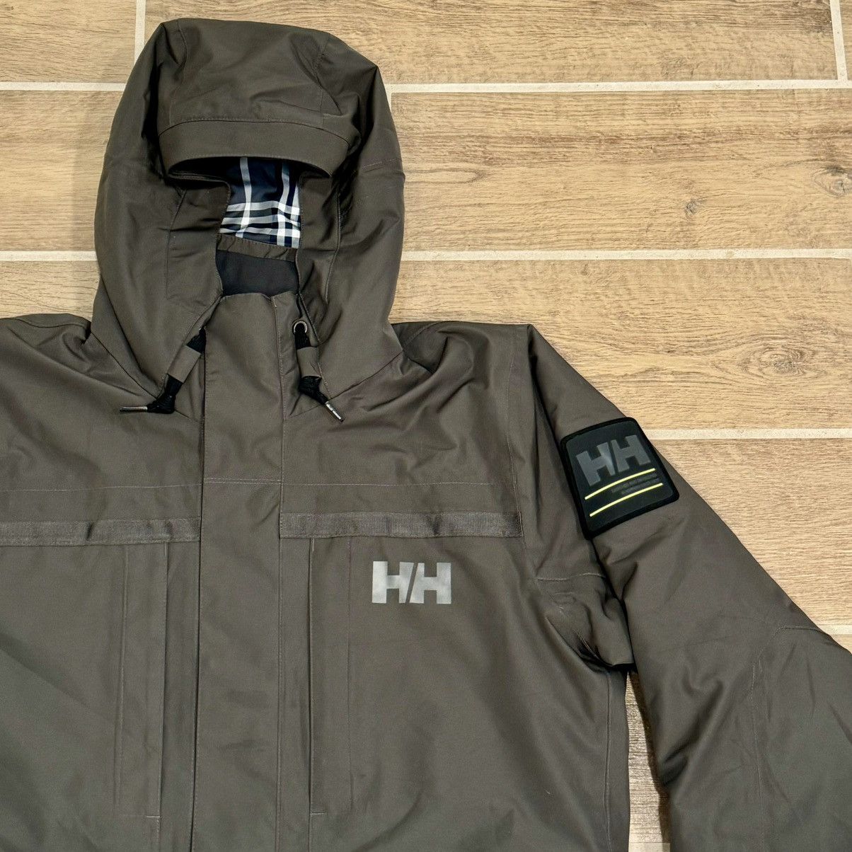 Helly Hansen × Vintage Helly Hansen Plaid Lined Green Primaloft Puffer Jacket Size US L / EU 52-54 / 3 - 3 Thumbnail