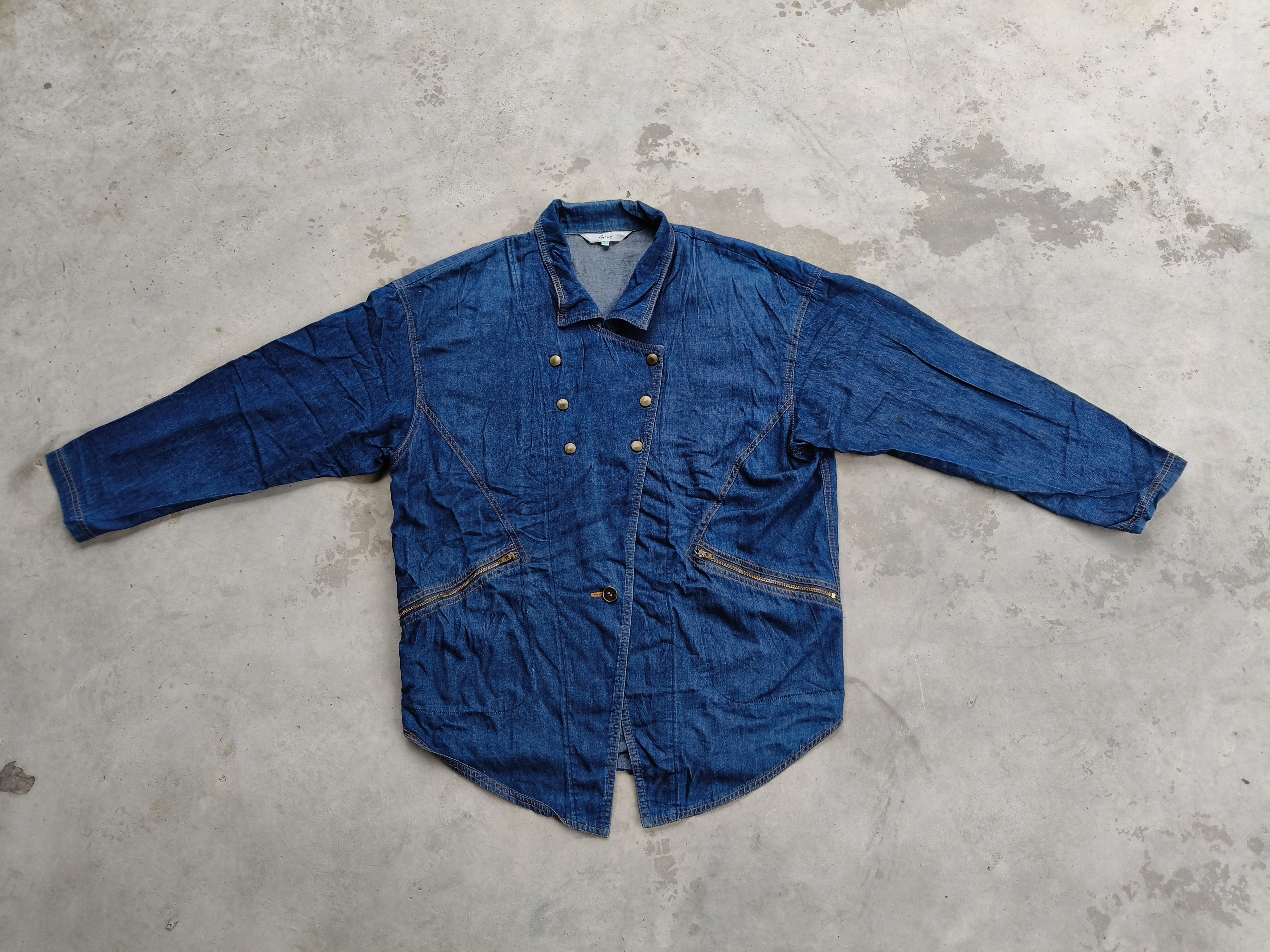 Japanese Brand × Vintage Vintage Givy denim Jacket Button Style Size M / US 6-8 / IT 42-44 - 3 Thumbnail