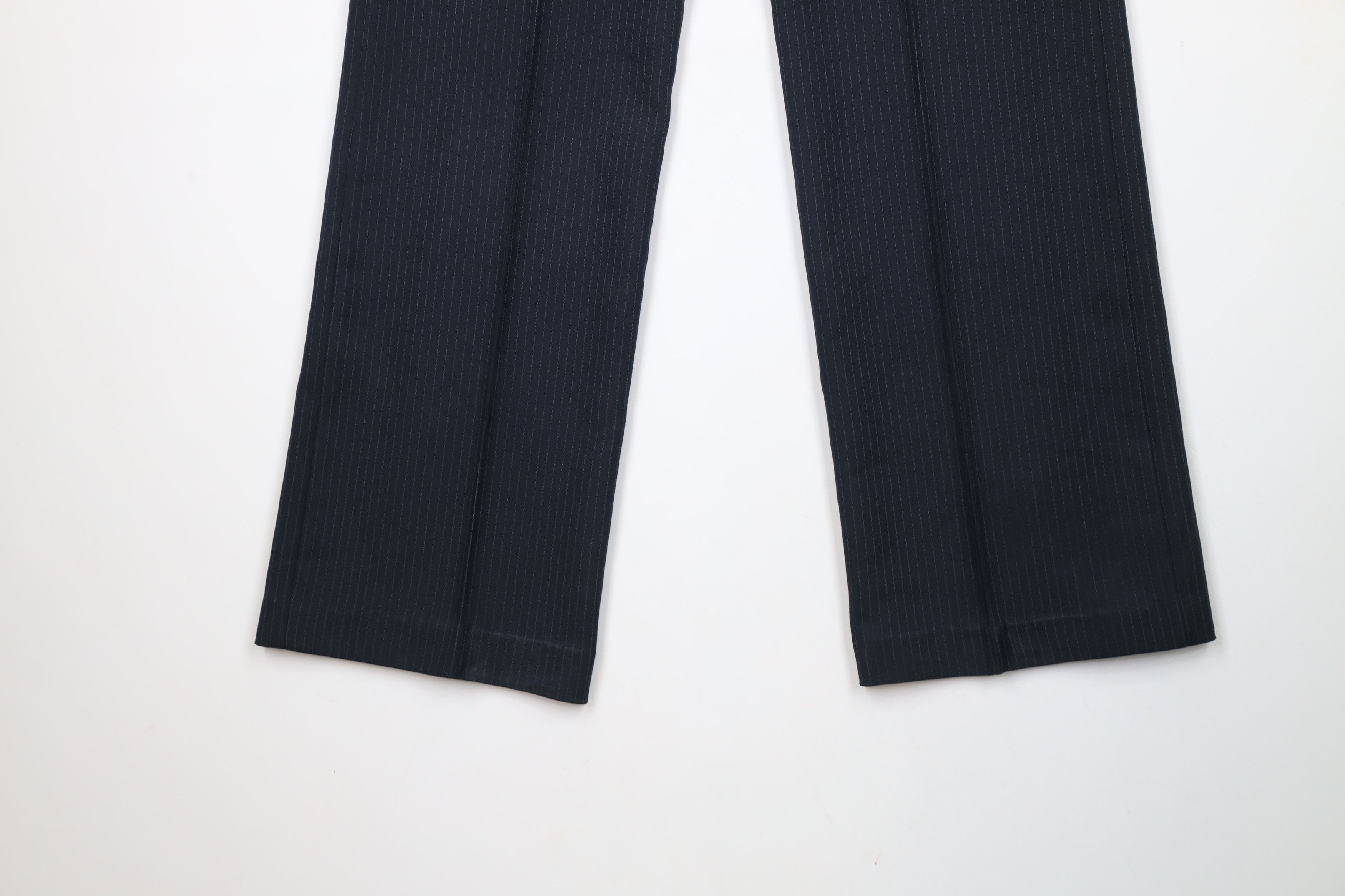 Vintage Vintage 70s Streetwear Knit Flared Wide Leg Chino Pants Navy Size US 34 / EU 50 - 13 Thumbnail