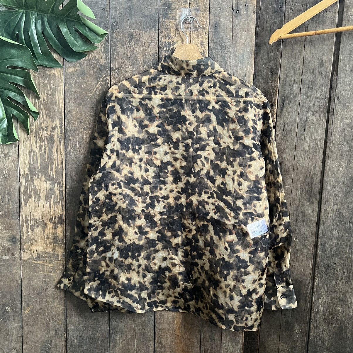Designer Genny Camo Silk Shirt Size M / US 6-8 / IT 42-44 - 2 Thumbnail