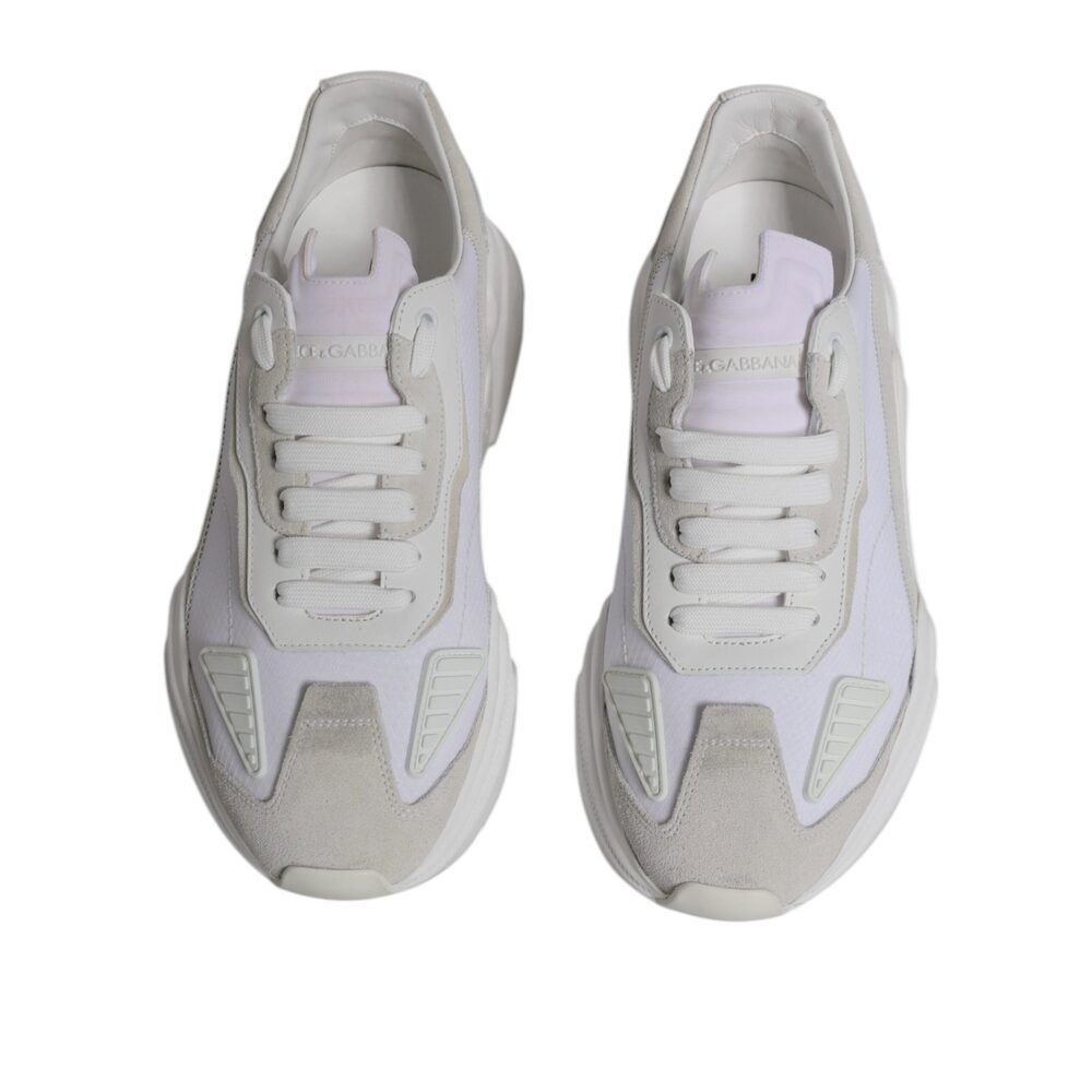 Dolce & Gabbana Dolce & Gabbana White Leather Daymaster Low Top Sneakers Sho Size US 6 / EU 39 - 3 Thumbnail