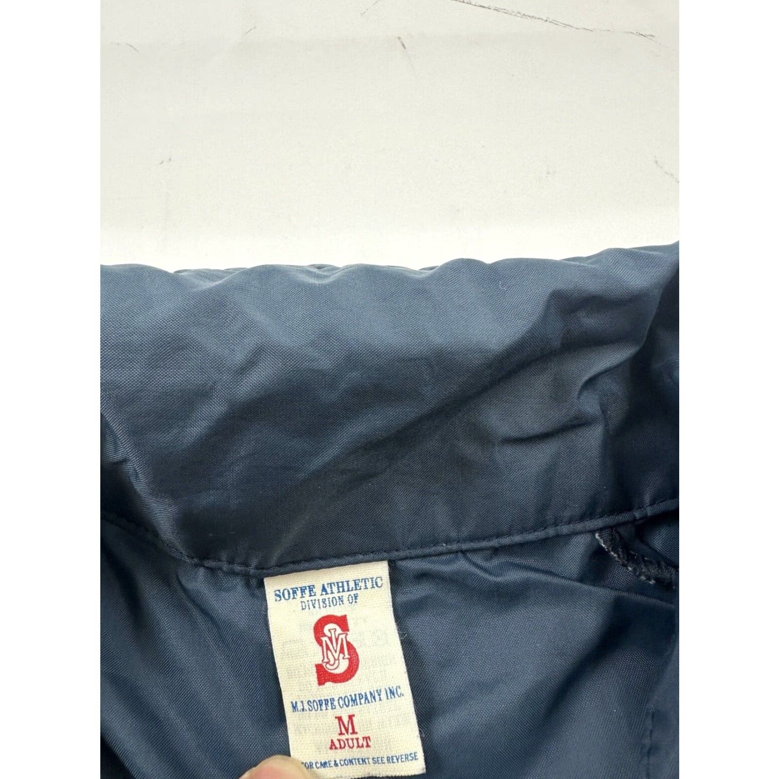 Soffe VINTAGE Soffe Jacket Unisex Adults M Blue Embroidered Clackamas Womens Champions 80s USA Windbreaker Baseball Size M / US 6-8 / IT 42-44 - 3 Thumbnail