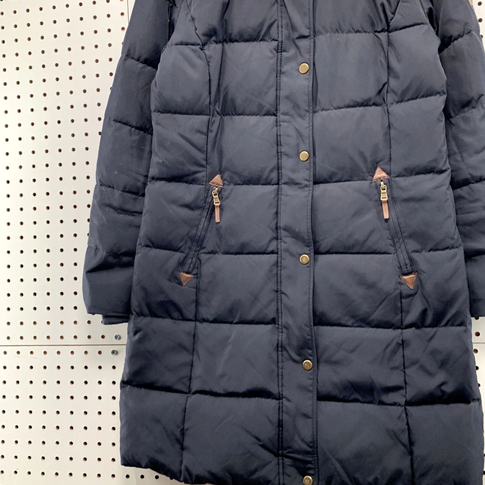 Ralph Lauren VINTAGE LRL Lauren Ralph Lauren Down Puffer Parka Coat Womens S Blue Quilted Sherpa Size S / US 4 / IT 40 - 5 Thumbnail