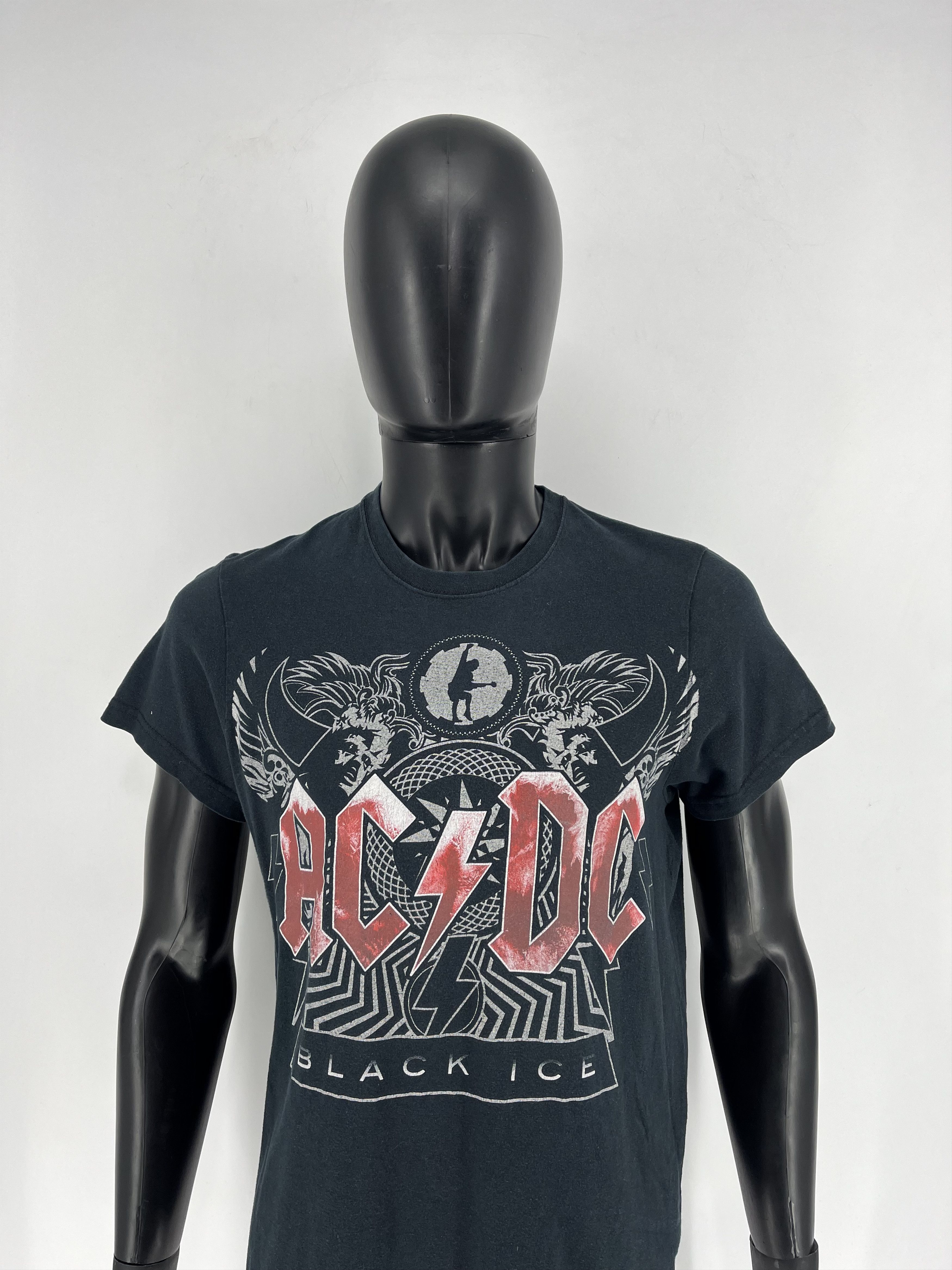Band Tees × Vintage VINTAGE ACDC BLACK ICE TEE Heavy Metal Rock T-Shirt Like Size US M / EU 48-50 / 2 - 1 Thumbnail