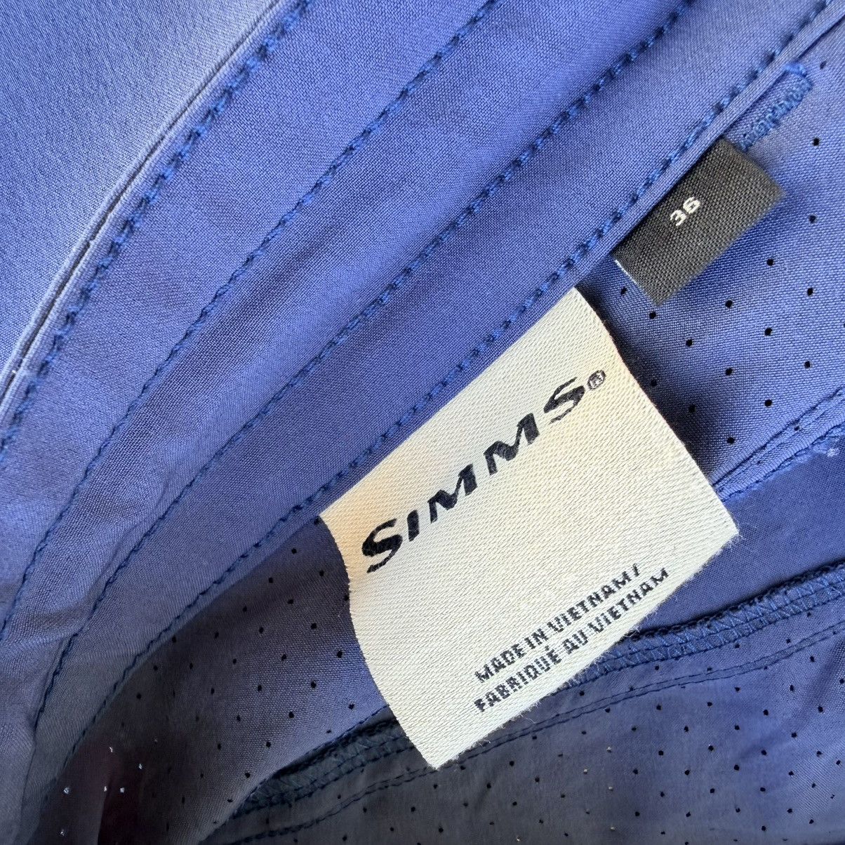 Simms Simms Solarflex Mens Solid Blue Swim Trunks Boardshorts 36 Size US 36 / EU 52 - 6 Thumbnail