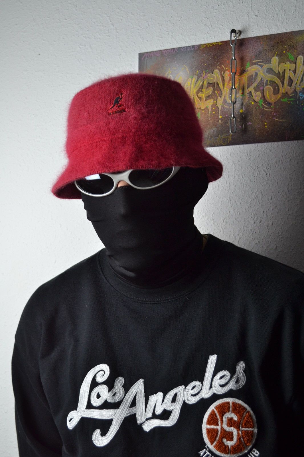 Kangol × Vintage Vintage Red Kangol Angora Blend Bucket Hat Size ONE SIZE - 1 Thumbnail