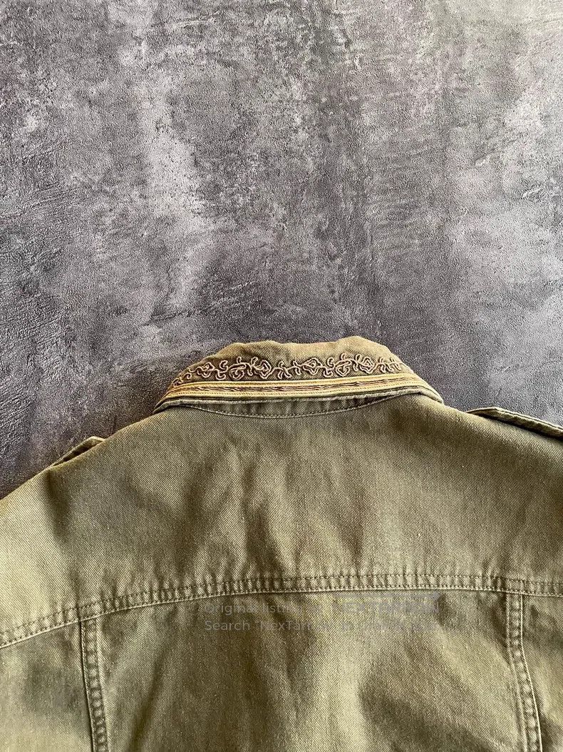 Saint Laurent Paris Saint Laurent Paris Military Green Gold Thread Court Embro Size XS / US 0-2 / IT 36-38 - 6 Thumbnail