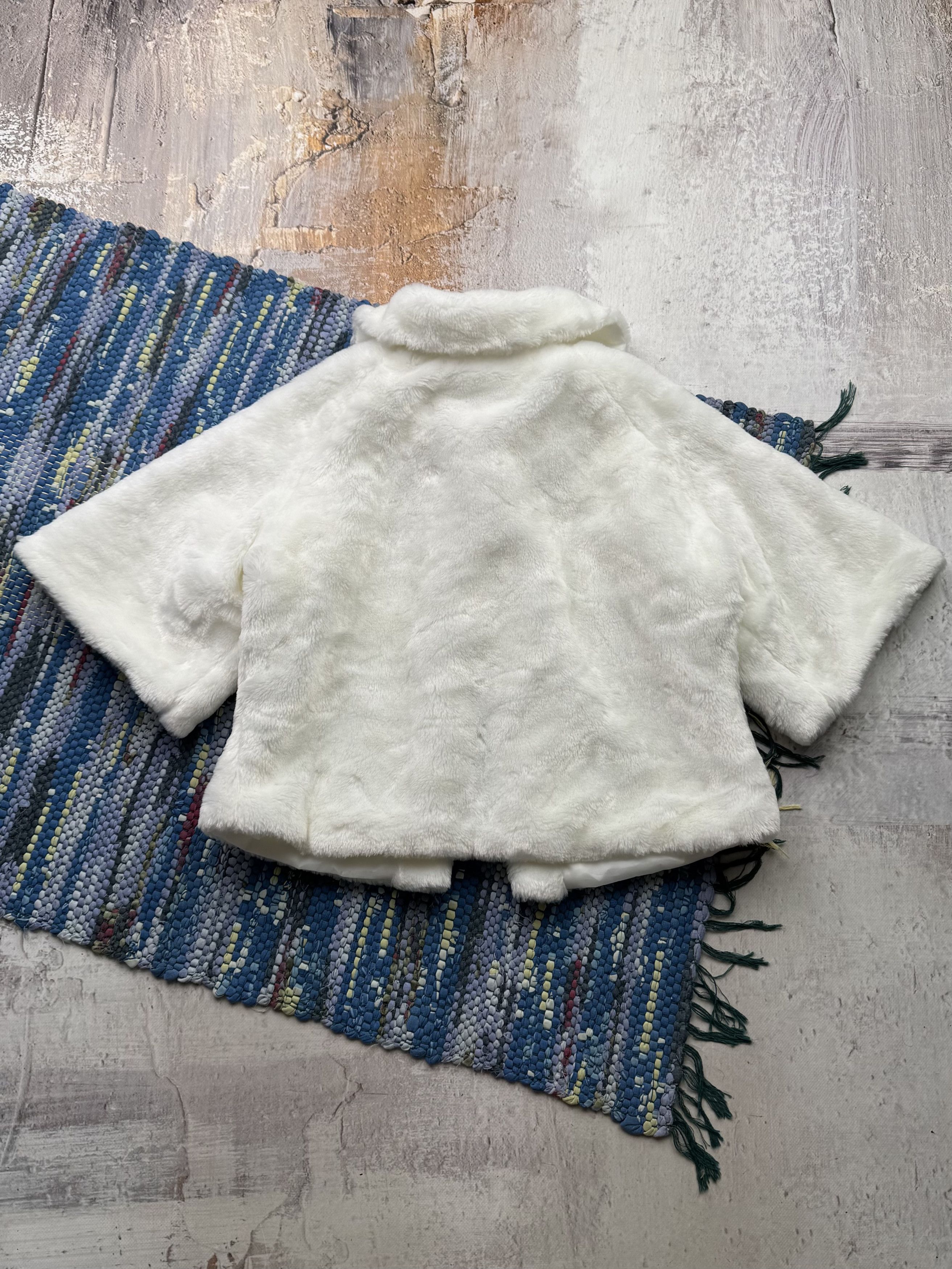 Japanese Brand Vintage Cropped Faux Fur Jacket D15(582)A790 Size M / US 6-8 / IT 42-44 - 5 Thumbnail