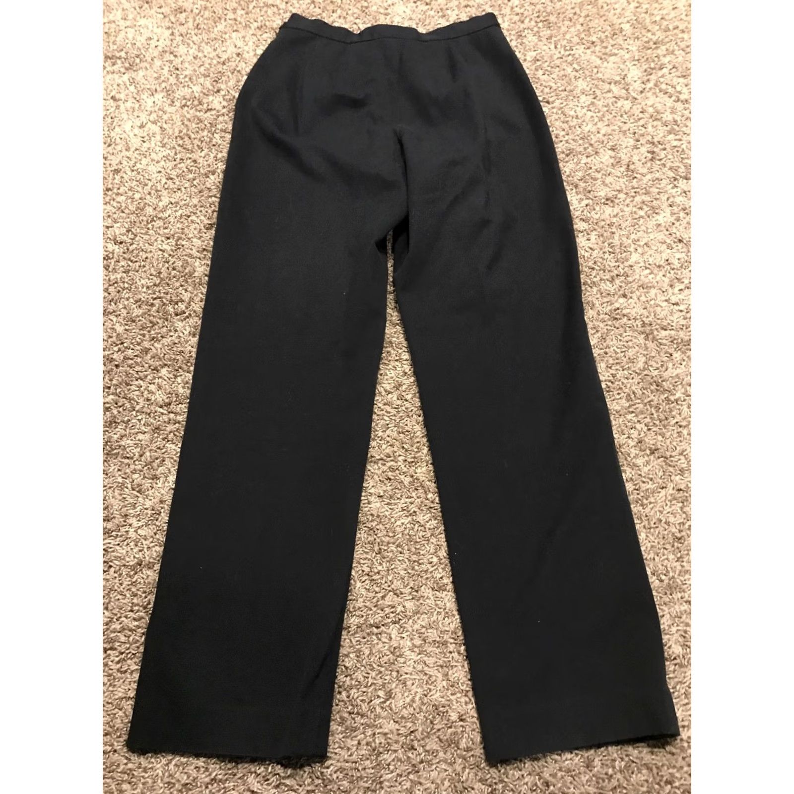 Eddie Bauer VINTAGE Eddie Bauer Pants Women Slim Dress Pants Black Cotton Blend 29in Inseam 8 Regular Multifunctional Slimming Size ONE SIZE - 3 Thumbnail