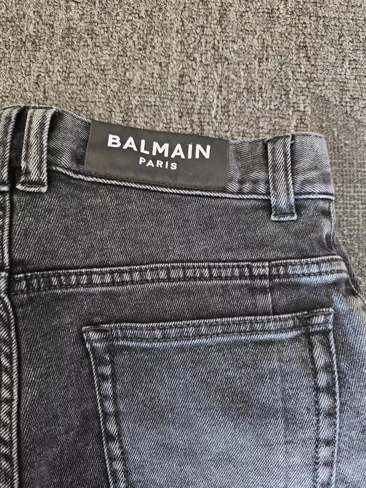 Balmain Balmain Men's Biker Jeans Q4 Size US 34 / EU 50 - 5 Thumbnail