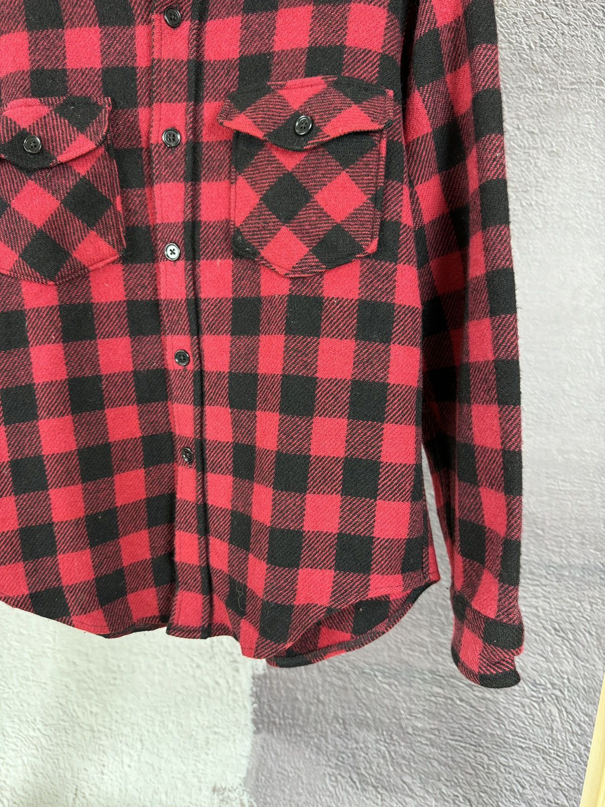 Flannel L.L. Bean vintage checkered red flannel long sleeve shirt Size US M / EU 48-50 / 2 - 7 Thumbnail