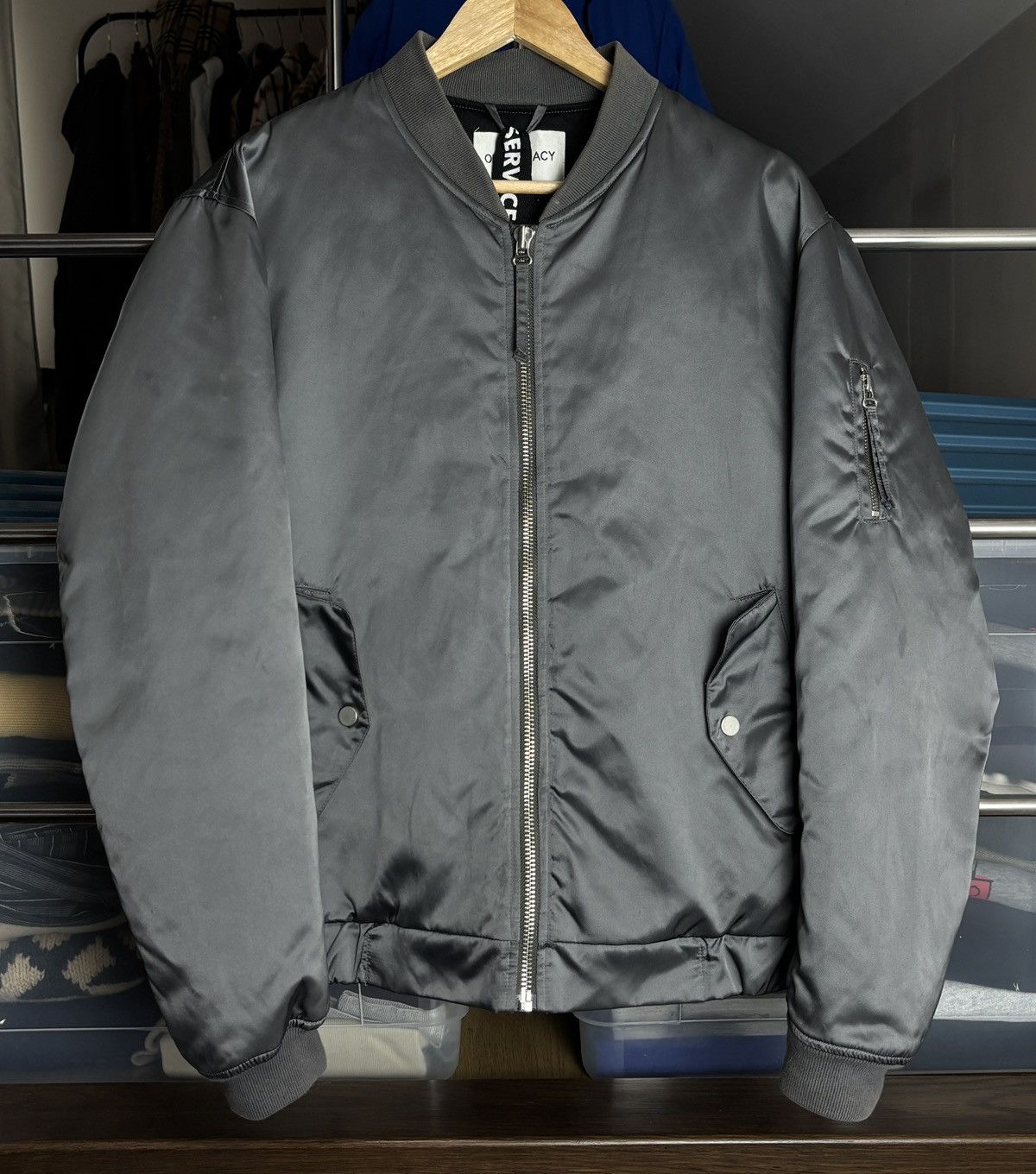 Our Legacy Our Legacy Steel Boxy Bomber Jacket Size US M / EU 48-50 / 2 - 1 Thumbnail