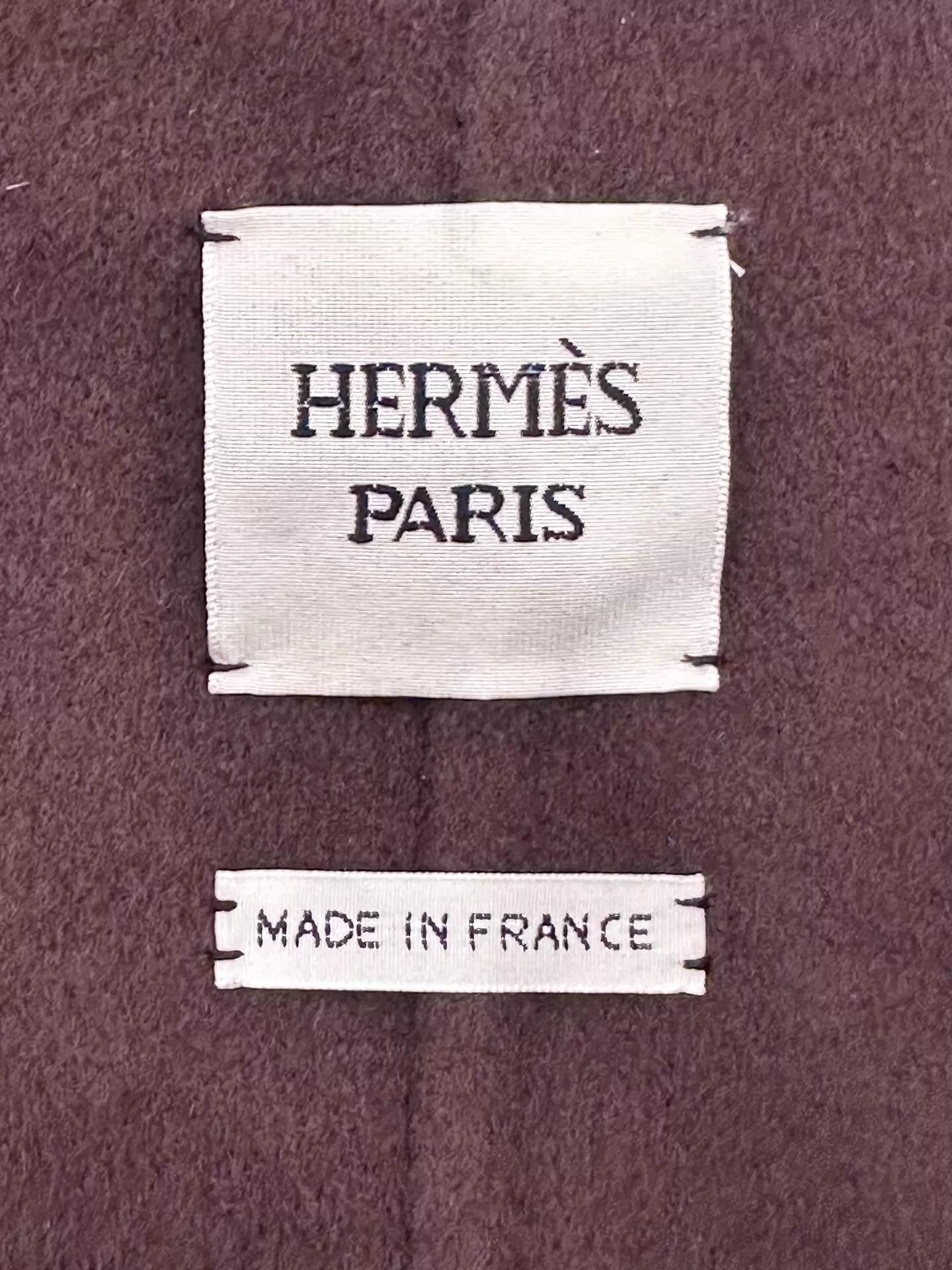 Hermes Women Hermes Wine Cashmere Lambskin Tassel Cape 36 Size XS / US 0-2 / IT 36-38 - 7 Thumbnail