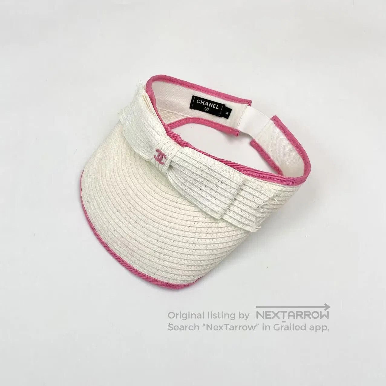 Chanel Chanel Size M Bow straw sun hat| Size ONE SIZE - 1 Thumbnail