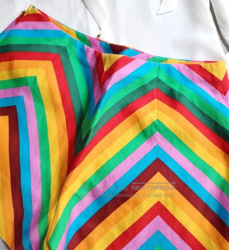 Valentino Valentino Colorful Striped Summer Women's Shorts . Size 23" - 3 Thumbnail