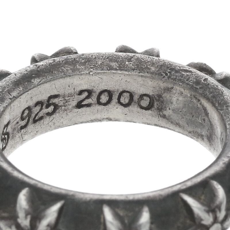 Chrome Hearts Chrome Hearts No. 12 Star Band Silver Ring Size ONE SIZE - 4 Thumbnail