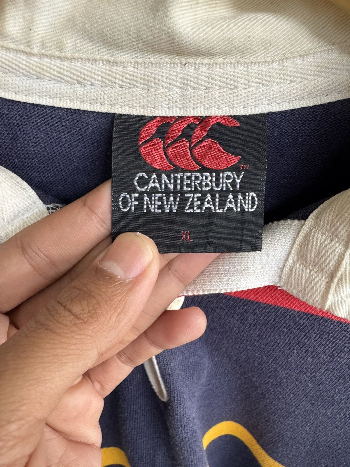 Canterbury of New Zealand VINTAGE CANTERBURY OF NEW ZEALAND RUGBY STRIPE LONG SHIRT Size US XL / EU 56 / 4 - 7 Thumbnail