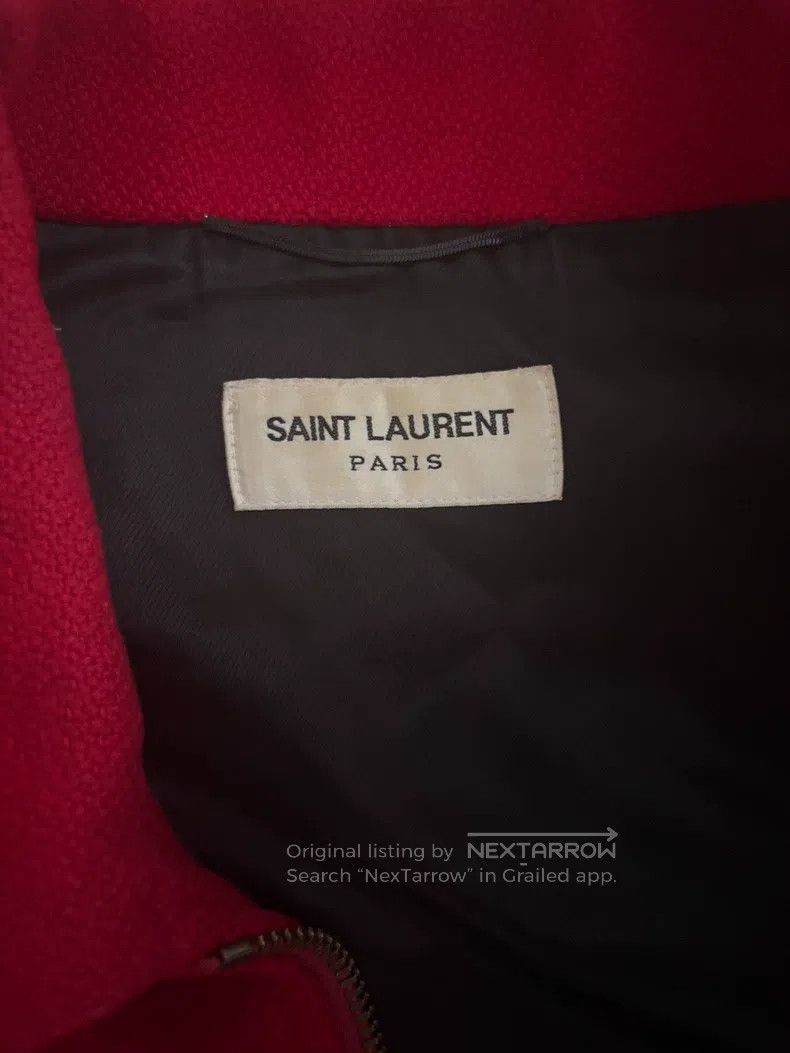 Saint Laurent Paris Saint Laurent Paris Red Zebra Print羊毛 Baseball Jacket Size US M / EU 48-50 / 2 - 3 Thumbnail
