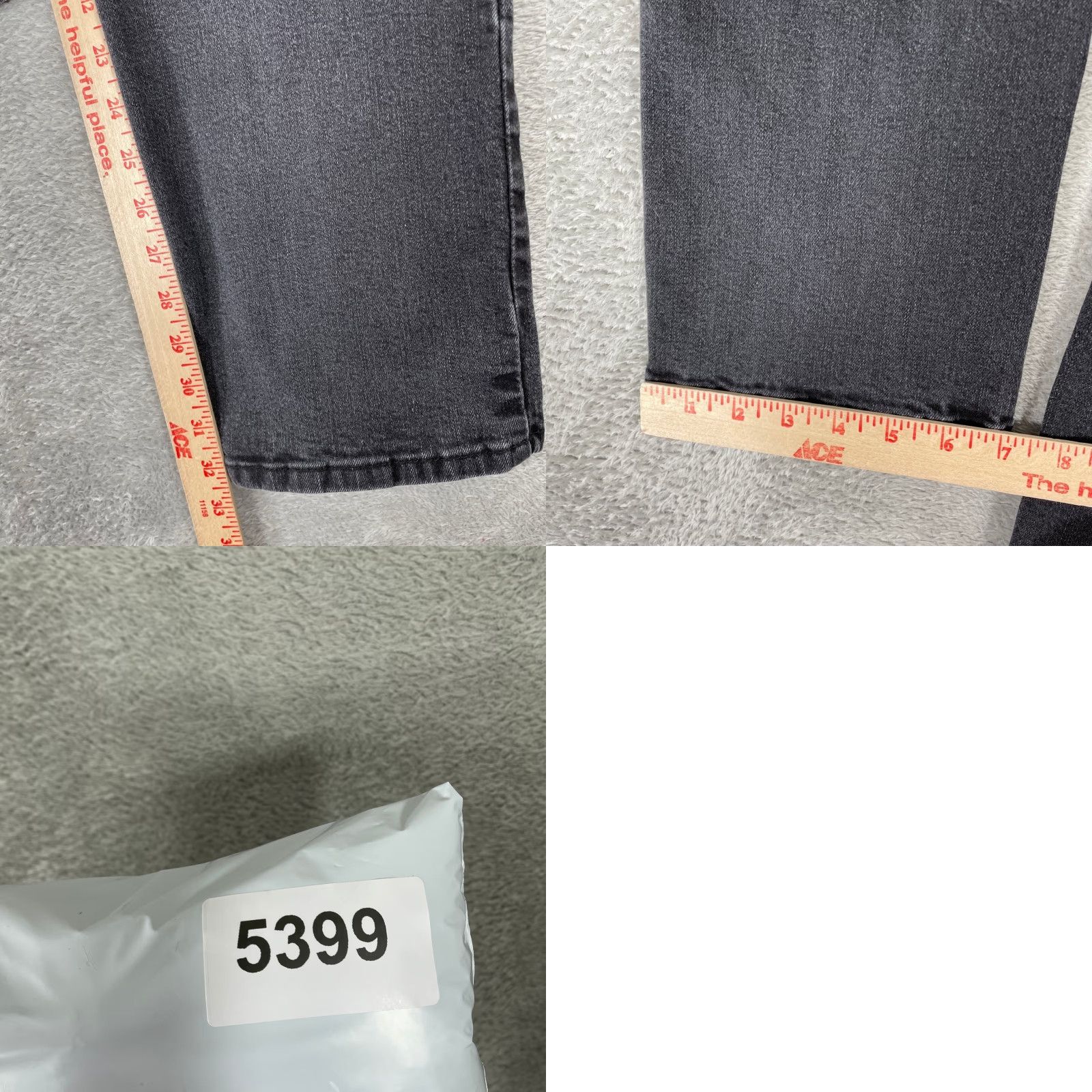 Levi's Levis Jeans Mens 30x34 Black Faded Denim Straight Leg 550 Relaxed Fit 5-Pocket Capri? Size US 30 / EU 46 - 9 Thumbnail