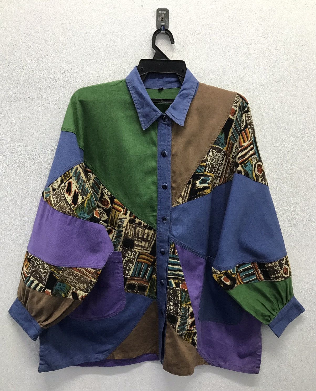 Japanese Brand × Vintage Vintage Japanese Brand Long Sleeve Shirt Button Up Size US XL / EU 56 / 4 - 1 Thumbnail
