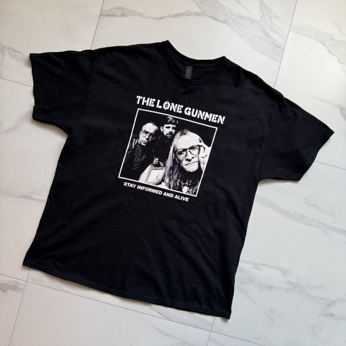 Fox Racing × The Last Conspiracy Vintage Y2K The Lone Gunmen T-Shirt Size US XXL / EU 58 / 5 - 3 Thumbnail