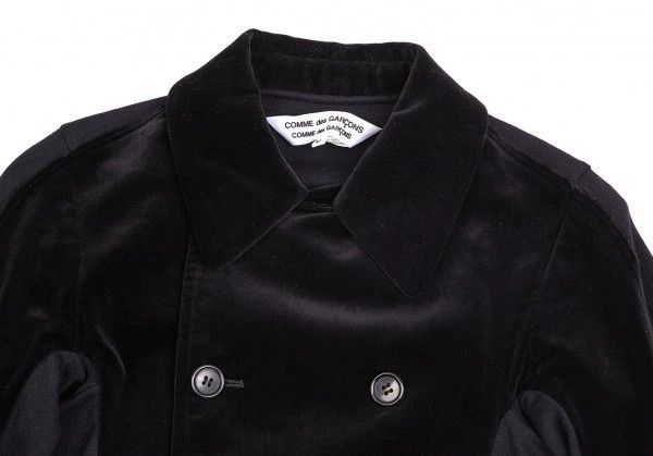 Comme des Garcons Comme des Garcons Velvet splicing double-breasted jacket Size M / US 6-8 / IT 42-44 - 2 Thumbnail