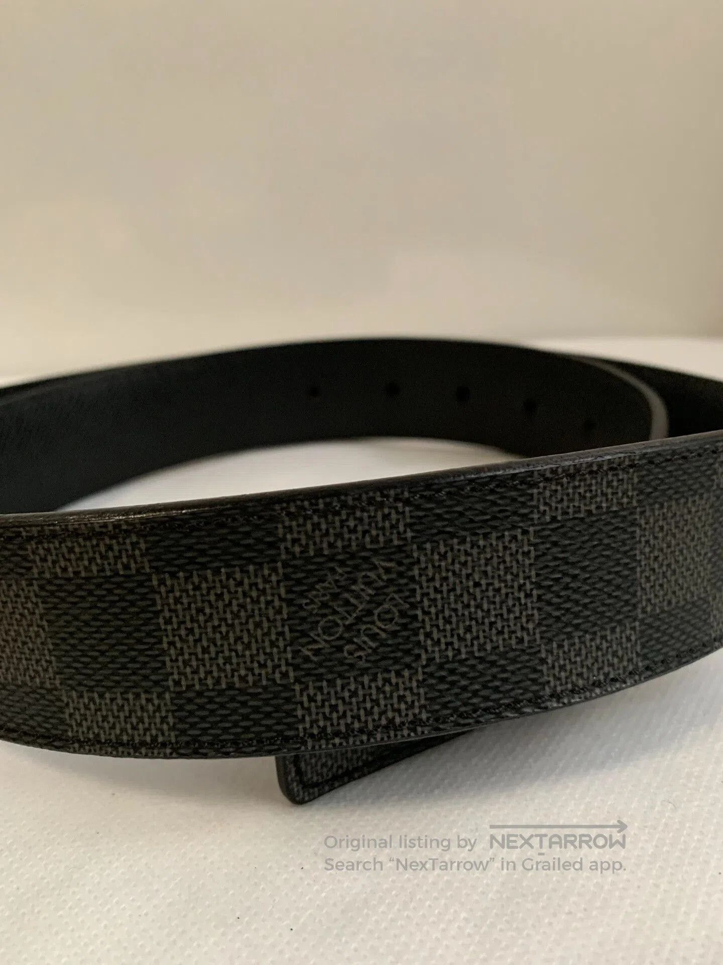 Louis Vuitton LV Checkerboard Men's Belt. Size ONE SIZE - 7 Thumbnail