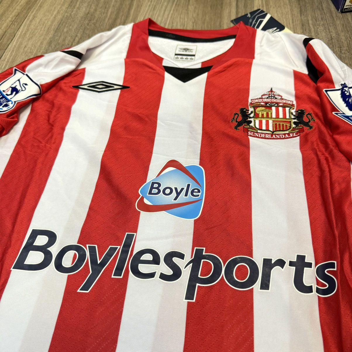 Umbro Sunderland 08/09 home shirt #9 Cisse (Bnwt) Size US M / EU 48-50 / 2 - 3 Thumbnail