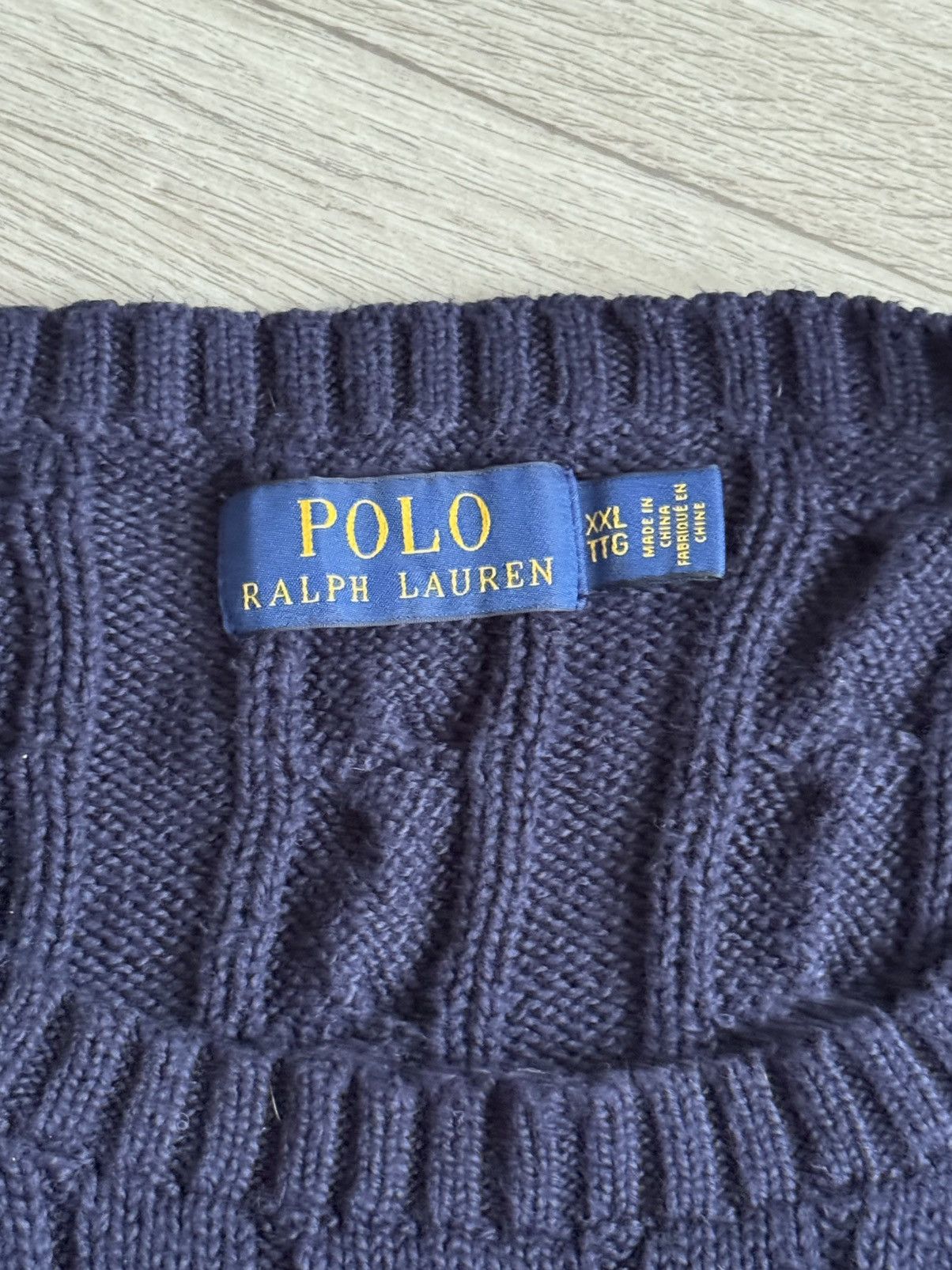 Polo Ralph Lauren 🔷Polo Ralph Lauren Cable Knitted Sweater🔷 Size US XXL / EU 58 / 5 - 3 Thumbnail
