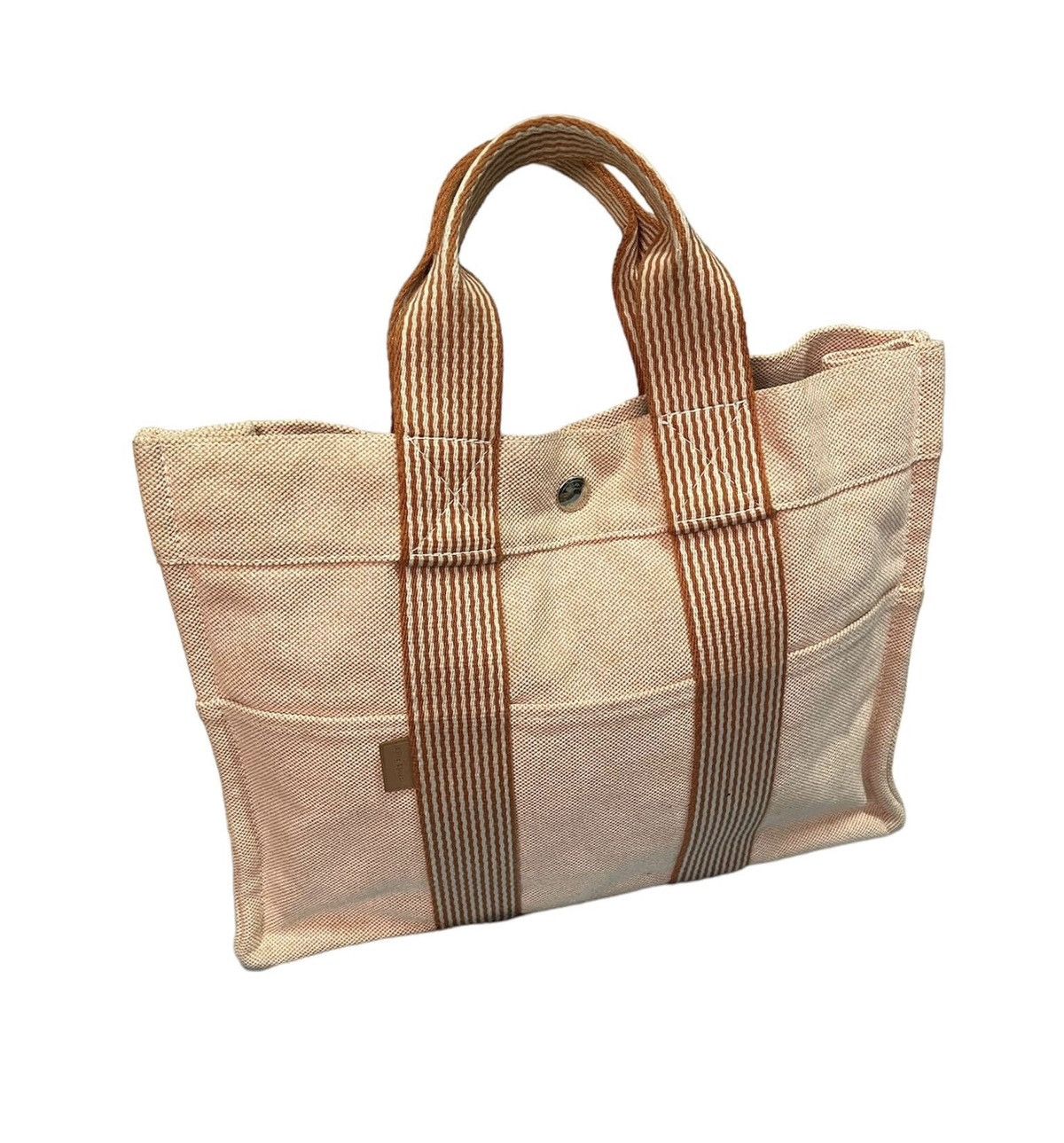 image of Vintage Hermes Tote Bag Made In France in Peach, Men's (Size 28)