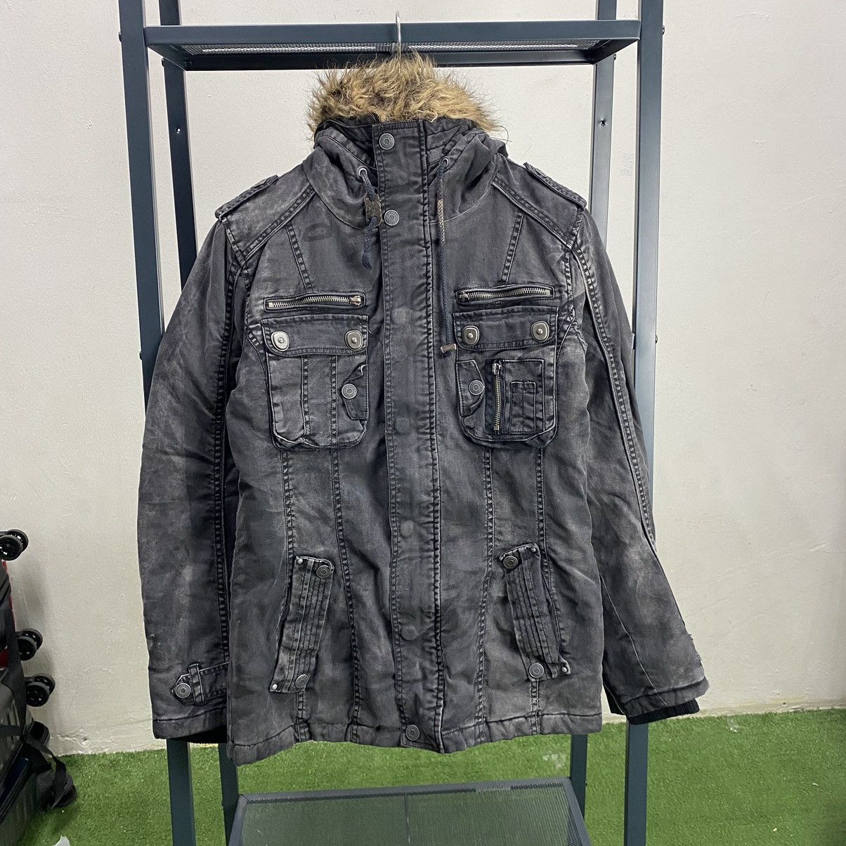 14th Addiction × If Six Was Nine × In The Attic Vintage In The Attic Fur Hoodie Punk Jacket Size US M / EU 48-50 / 2 - 1 Thumbnail