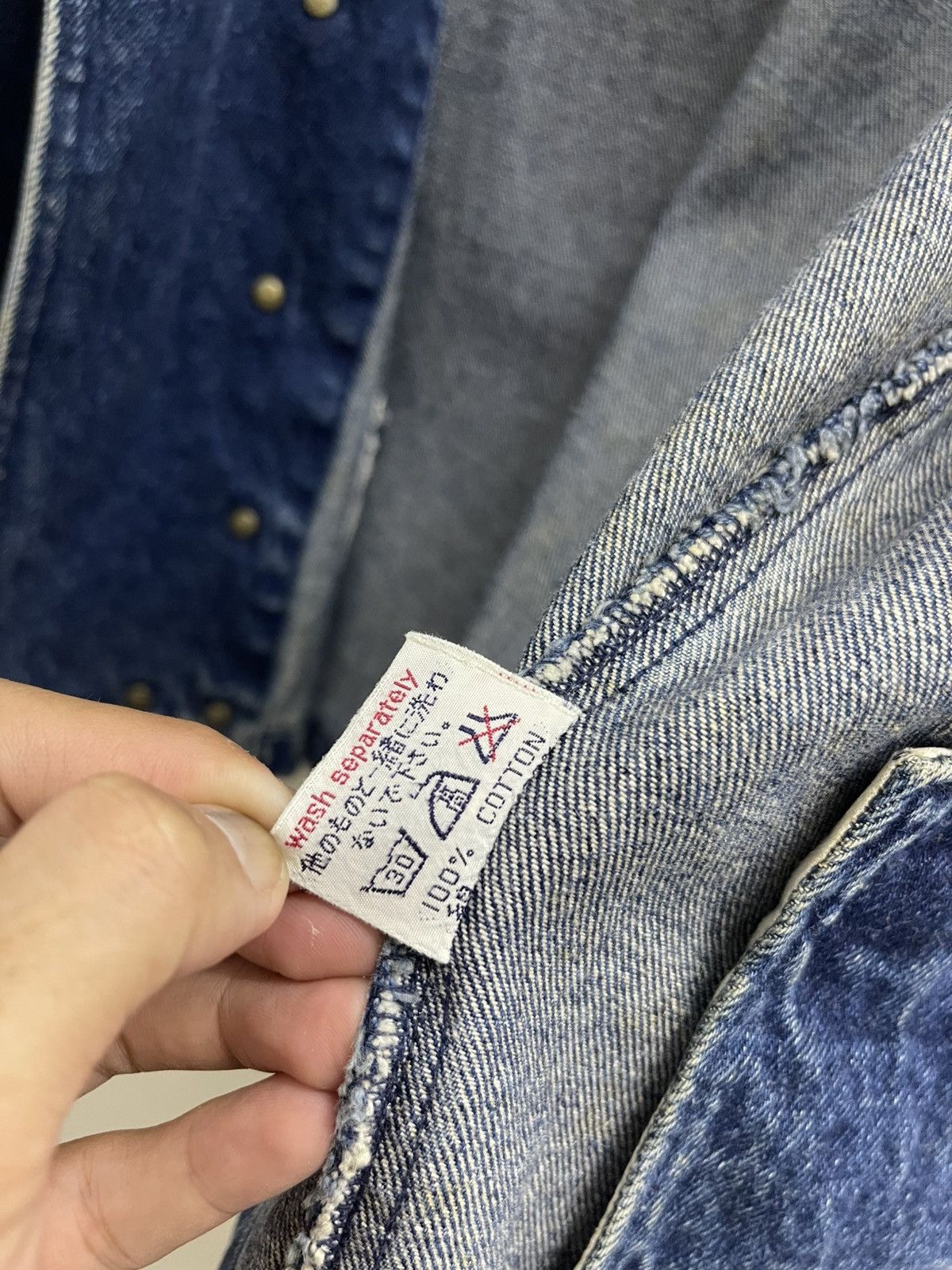 Japanese Brand Vintage Lipstar Double Collar Denim Jacket Size US M / EU 48-50 / 2 - 17 Thumbnail