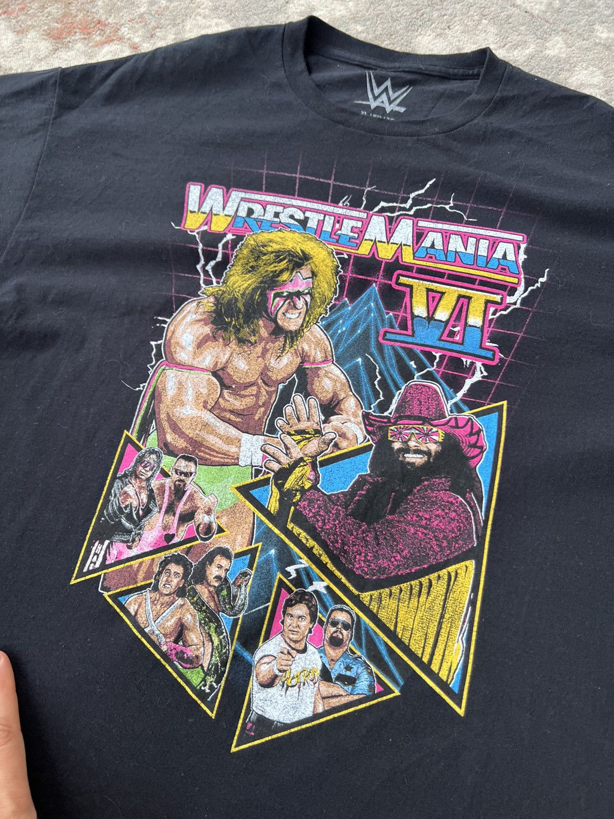 WWE Wrestle Mania VI WWE WWF Tee Size US XL / EU 56 / 4 - 2 Thumbnail