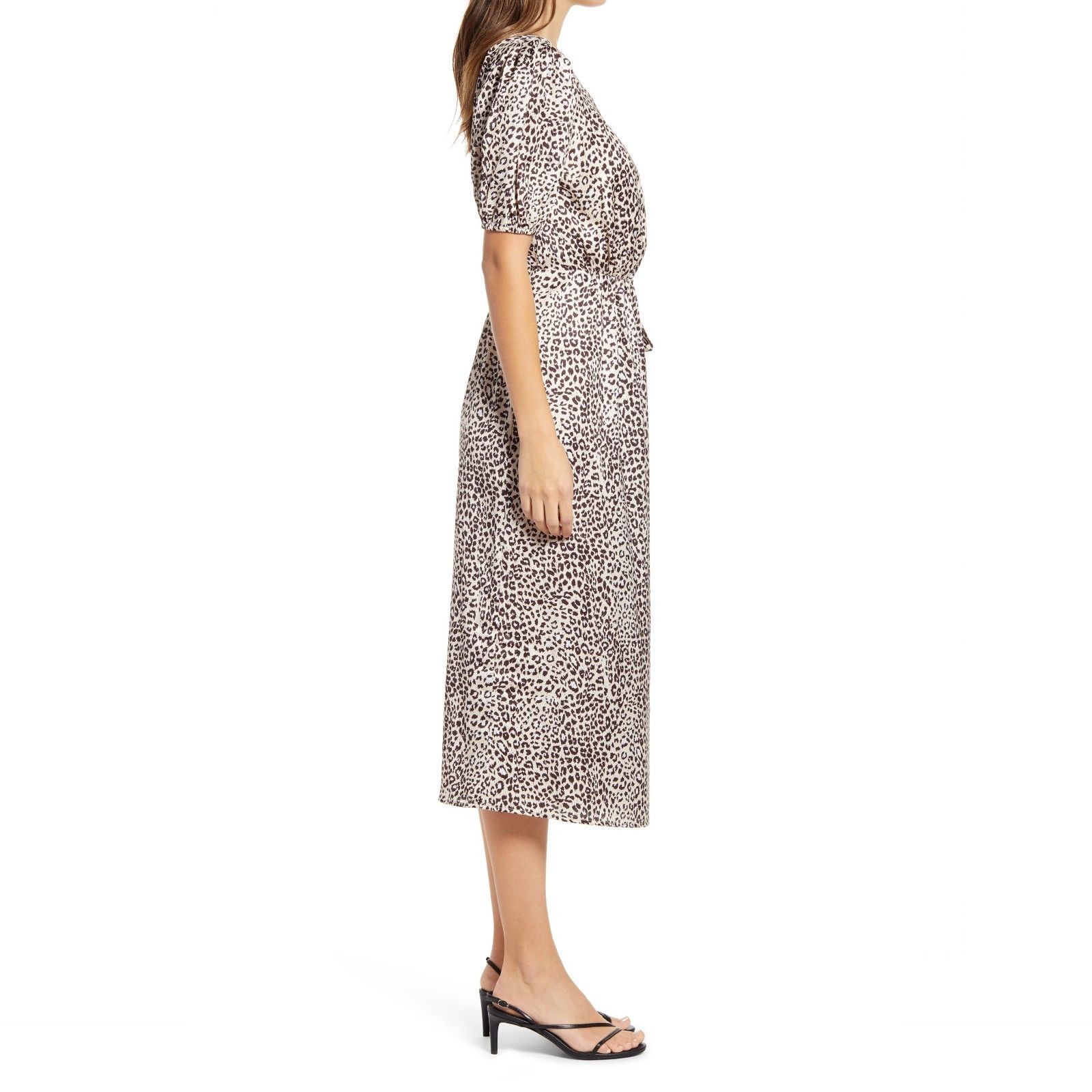Other Chi Chi London Leopard Animal Print Wrap Maxi Dress Size M / US 6-8 / IT 42-44 - 4 Thumbnail