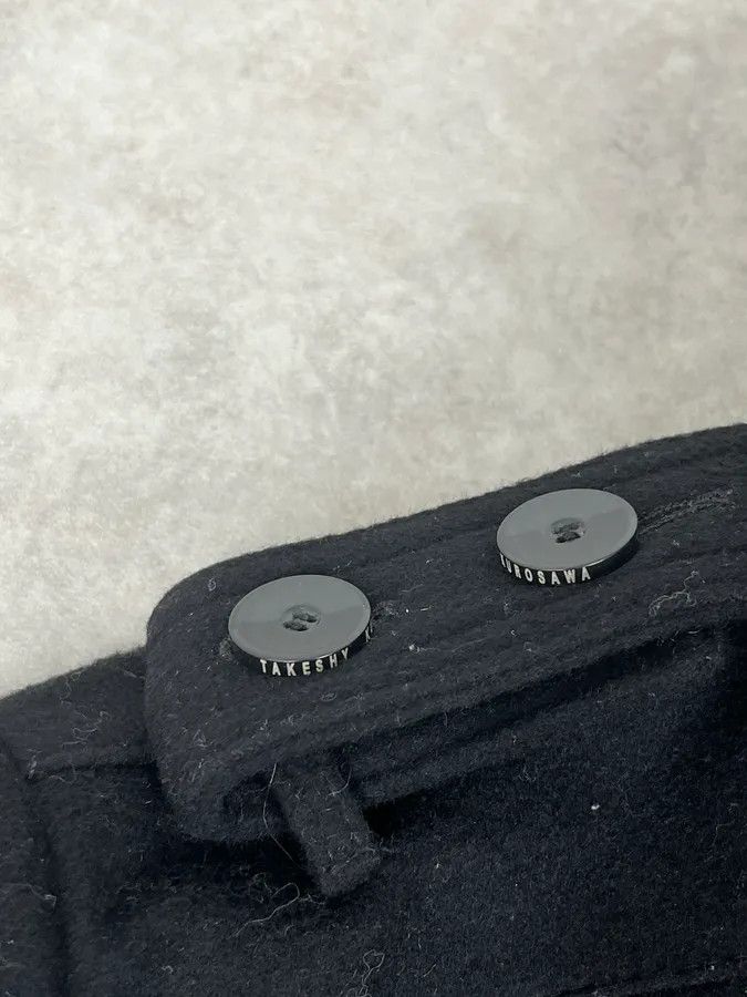 Vintage Takeshy Kurosawa Black Wool Minimalist Japanese Jacket Size US S / EU 44-46 / 1 - 9 Thumbnail